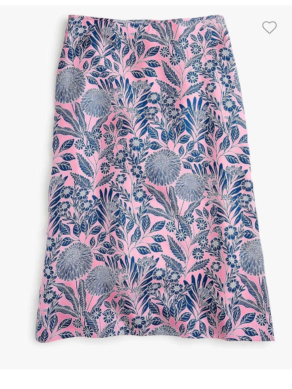 J.Crew x Abigail Born silk Floral slip Skirt